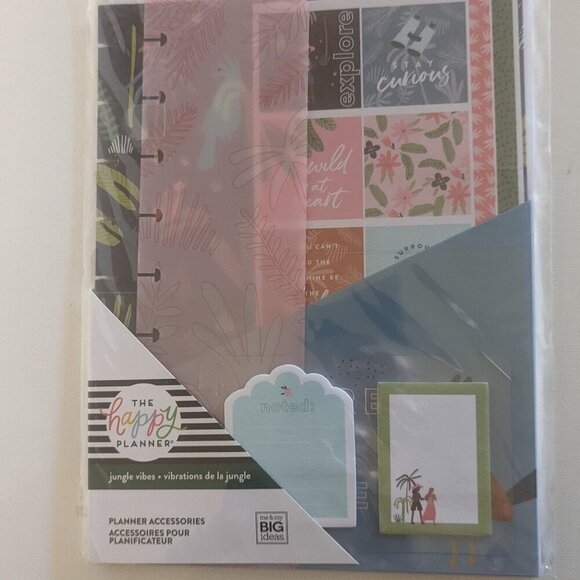NWT Happy Planner 80pc Classic 'Jungle Vibes' Accessories Stickers Floral Summer - Picture 2 of 8